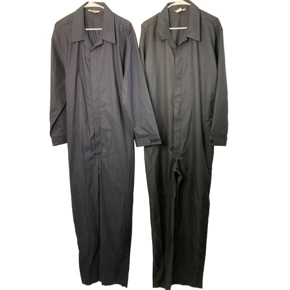 Lot of 2 Mens Dynamic / United Men's 44R Large Coveralls Uniforms  7321 - Picture 1 of 10